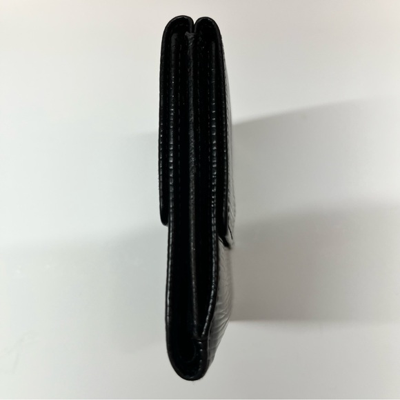 Auth Louis Vuitton Black Epi Leather Elise Bifold Unisex Wallet EUC! W/box - Picture 8 of 11
